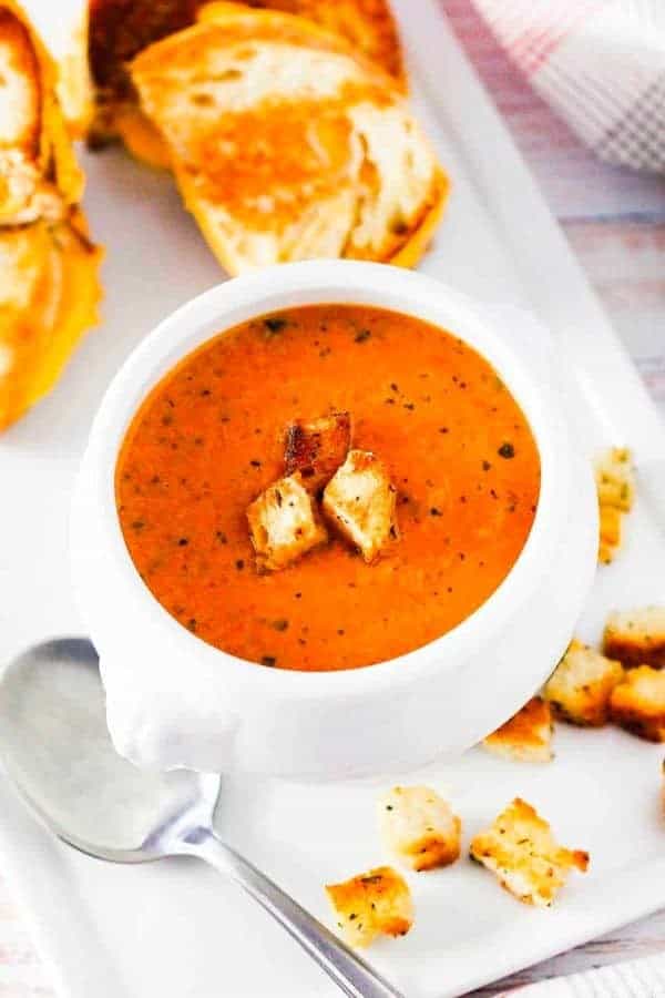 ROASTED TOMATO BASIL SOUP