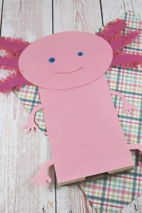 AXOLOTL PAPER PUPPET