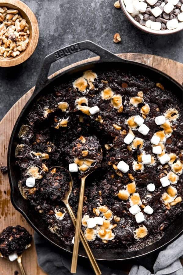 Rocky Road Skillet Brownie