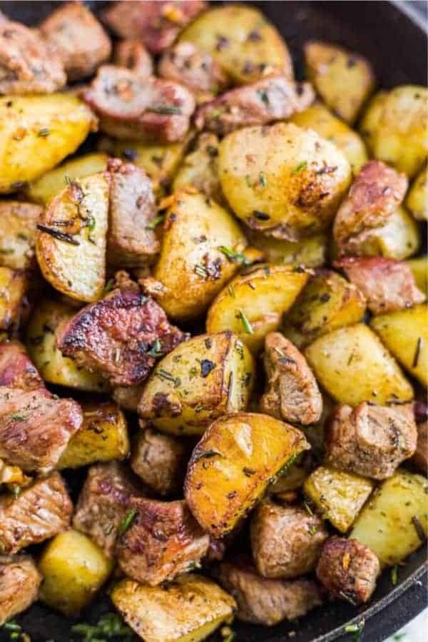 Herby Garlic Steak Bites