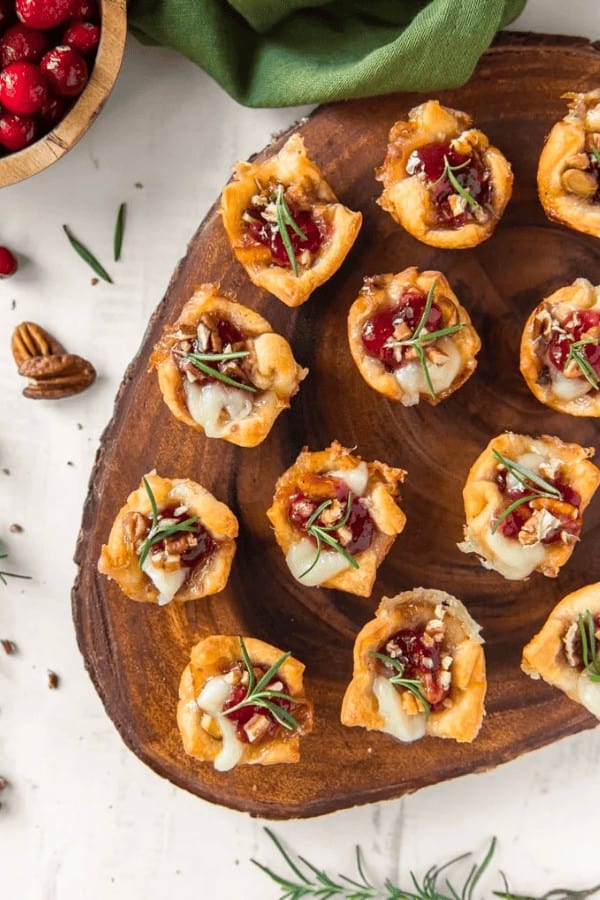 Cranberry and Brie Bites