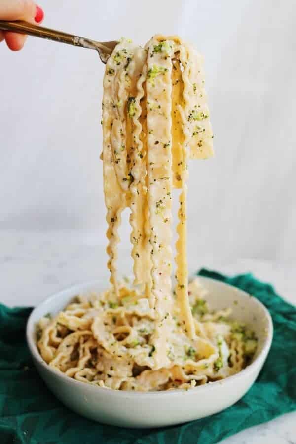 BOURSIN CHEESE PASTA WITH BROCCOLI