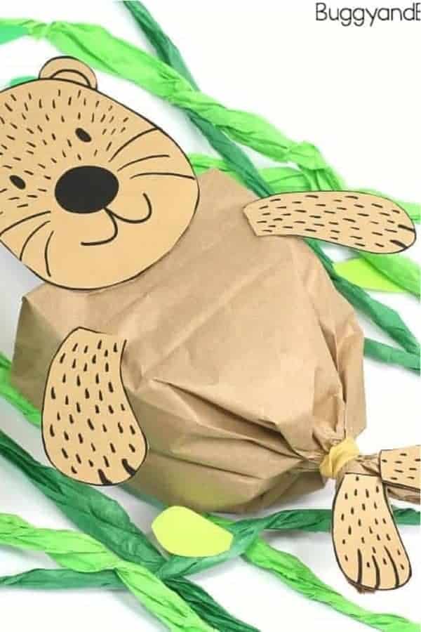 Paper Bag Sea Otter Craft for Kids