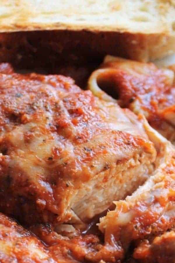 CROCKPOT CHICKEN PARMESAN