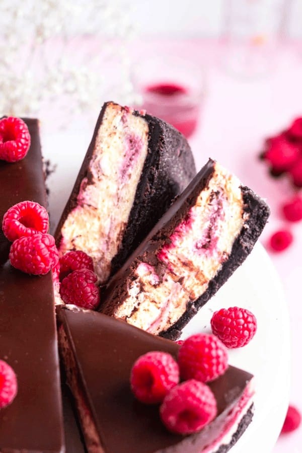 Chocolate Raspberry Cheesecake