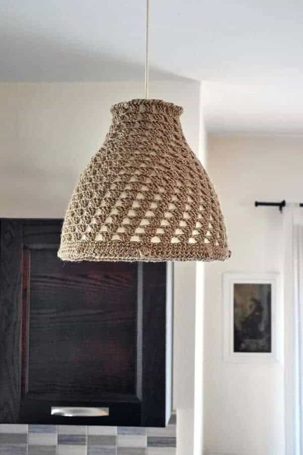 CROCHET FARMHOUSE LAMPSHADE