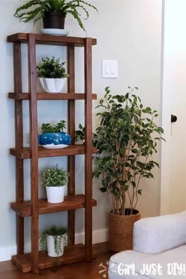 DIY 2×4 Plant Stand With Build Plans