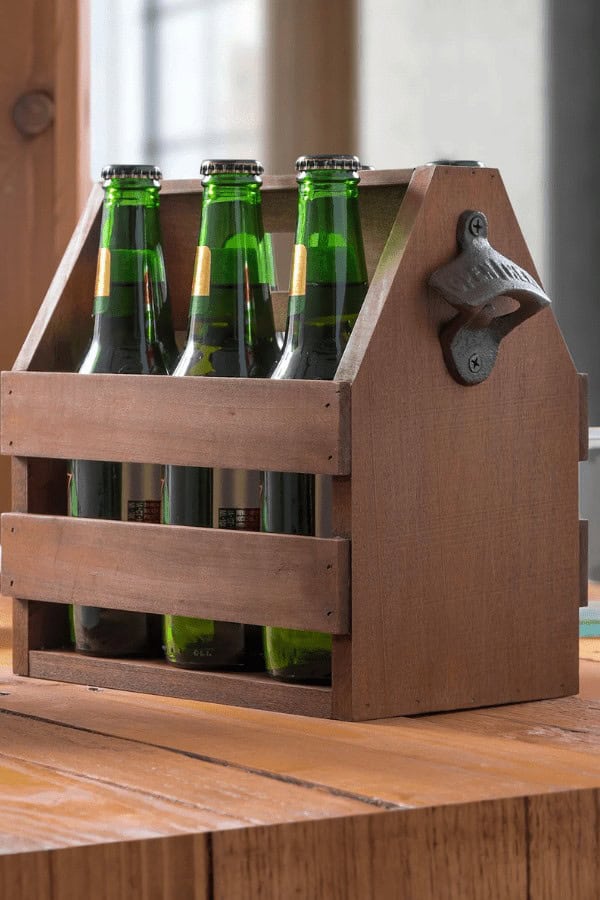 Wooden Beer Caddy