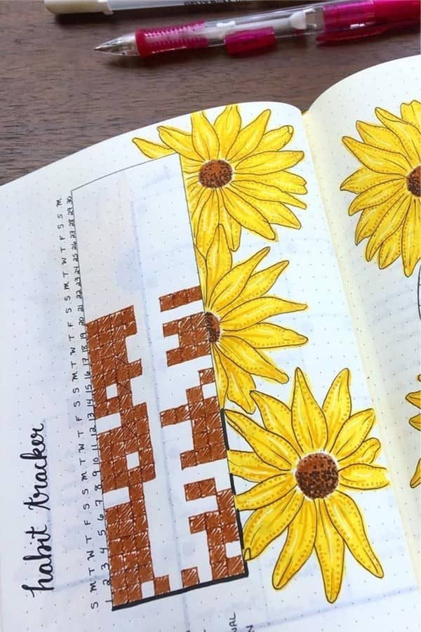 Flower Themed Habit Tracker