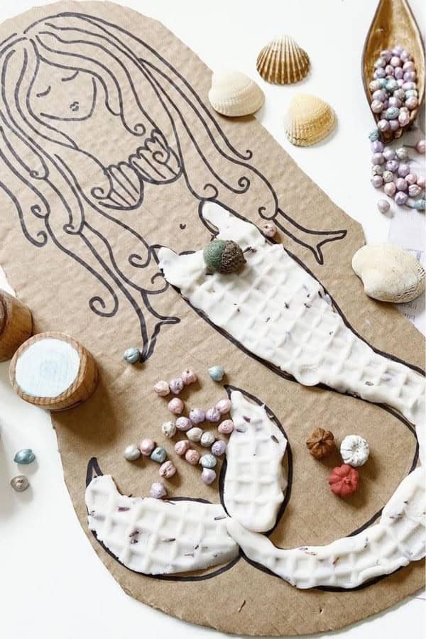 DIY Mermaid Sensory Game