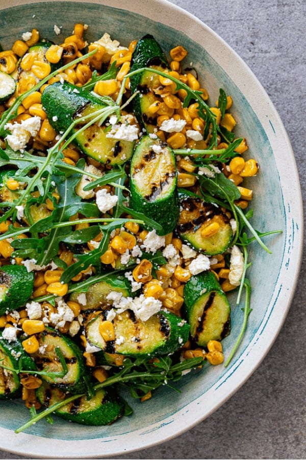 Zucchini and Corn Grilled Salad