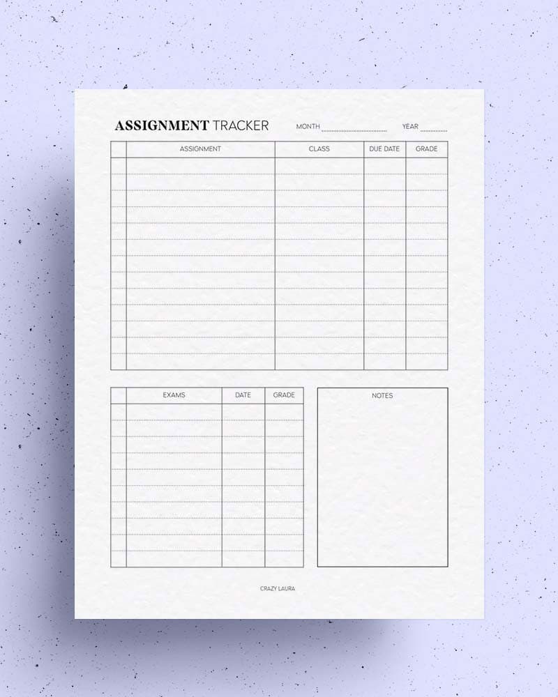 Assignment Tracker