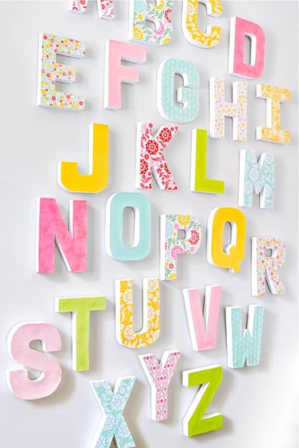 DIY Wall Letters