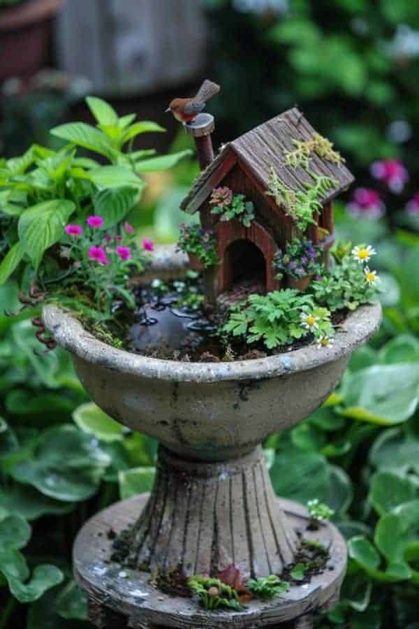 ENCHANTED BIRD BATH