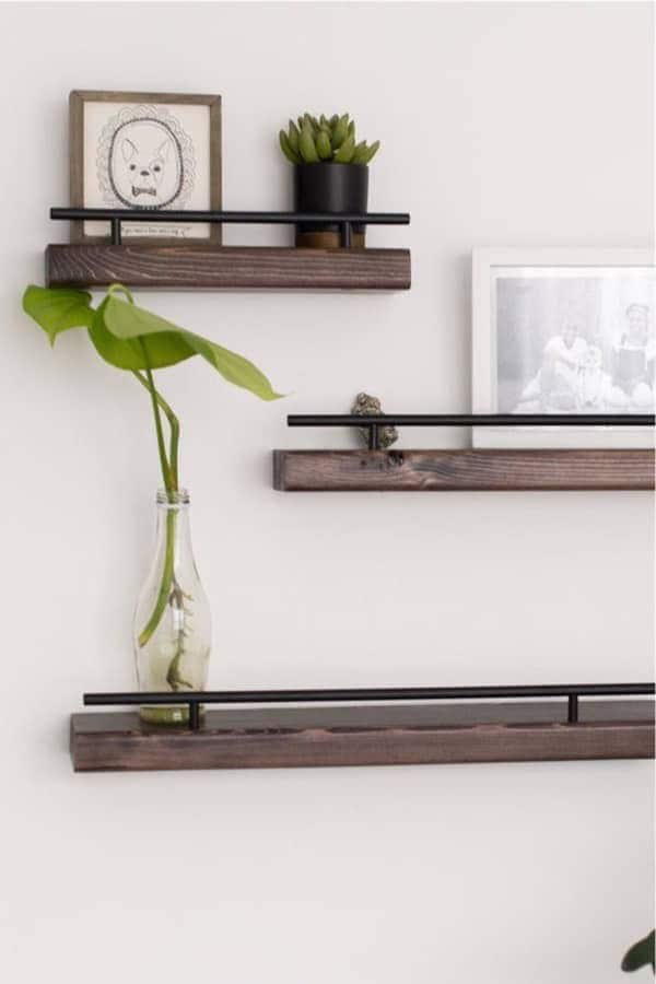 Rustic Floating Shelves