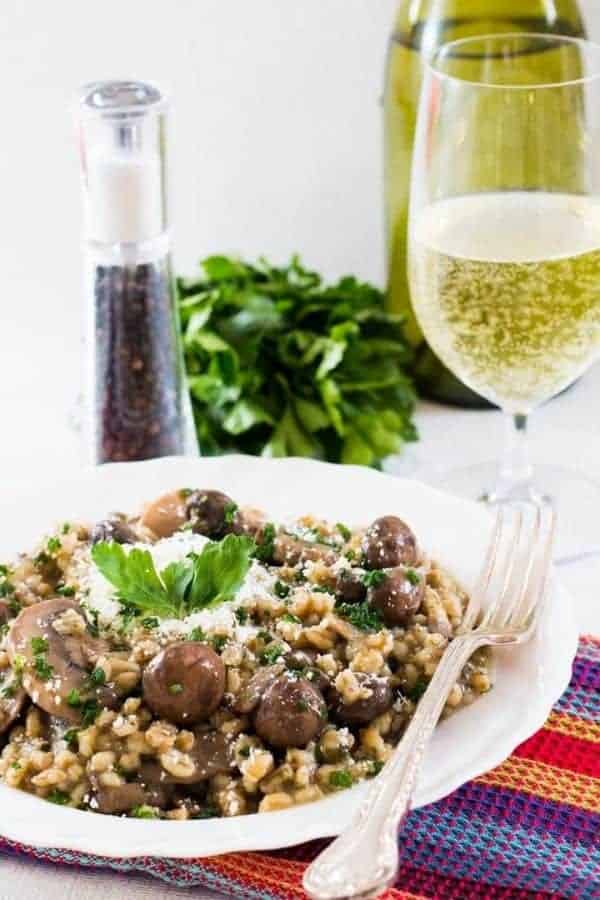 MUSHROOM AND BARLEY RISOTTO