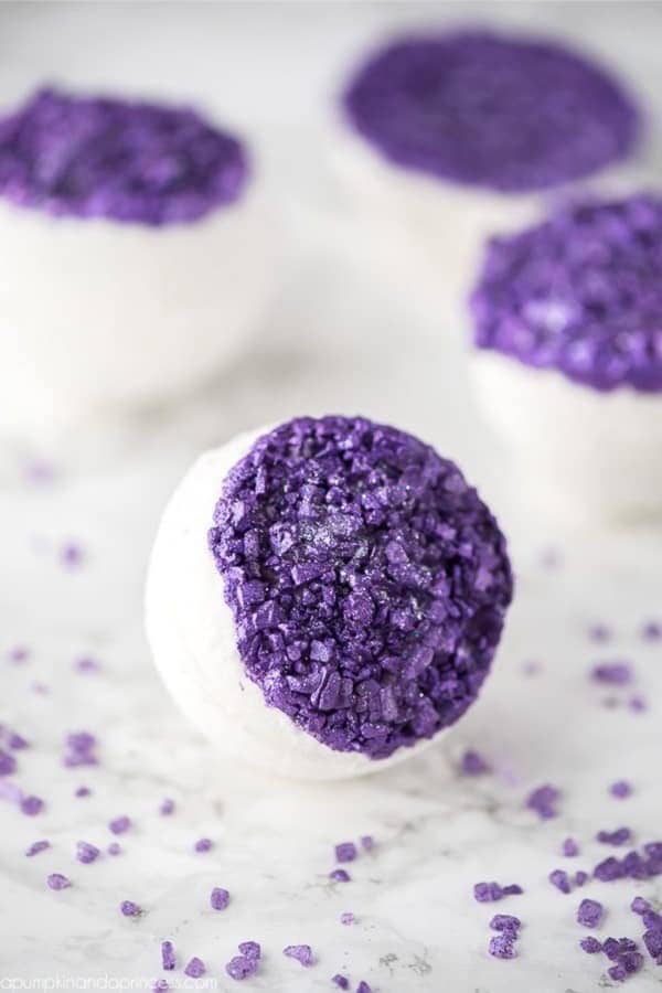 DIY Amethyst Bath Bombs