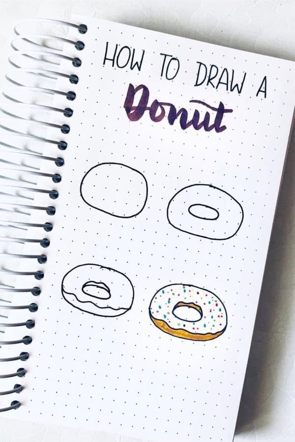 How To Draw A Donut