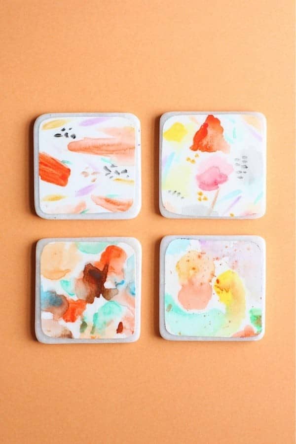 DIY Watercolor Coasters