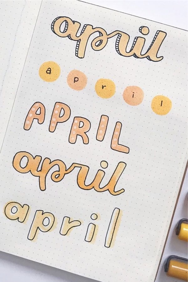 Pastel Colored April Header Ideas