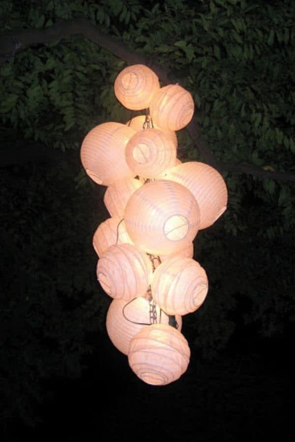 PAPER LANTERN CHANDELIER