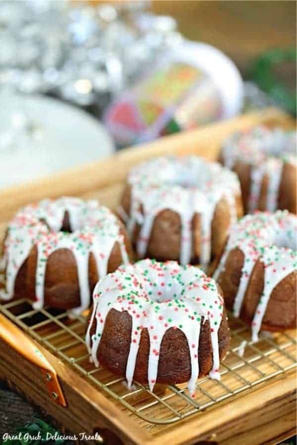 Gingerbread Mini Bundt Cakes