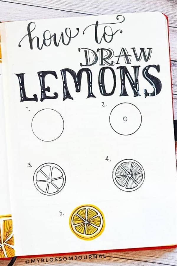 How To Draw Lemons