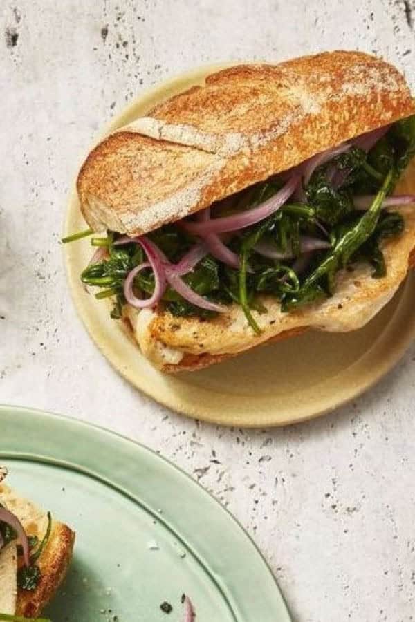 OIL AND VINEGAR CHICKEN CUTLET SANDWICH