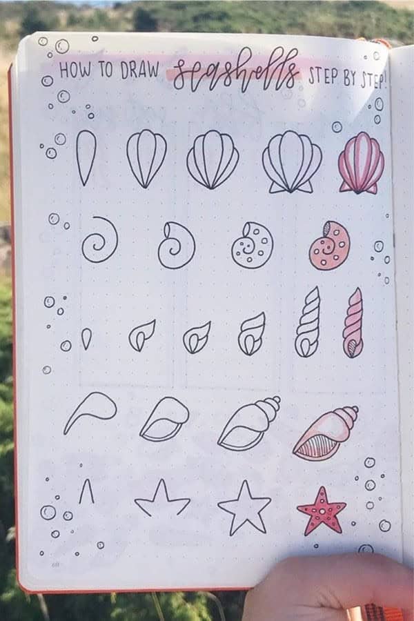 How To Doodle Seashells