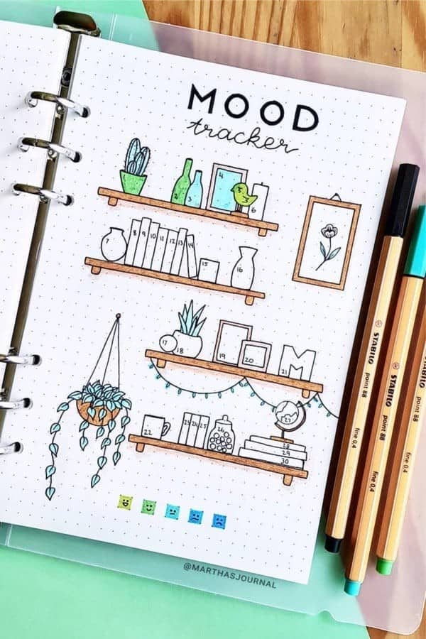 Bookshelf Mood Tracker