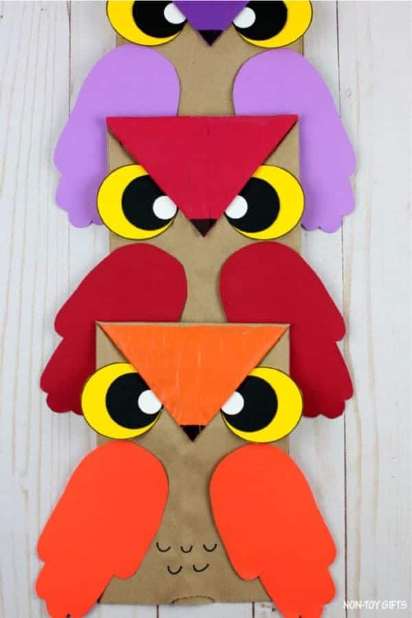 Paper Bag Owl Craft