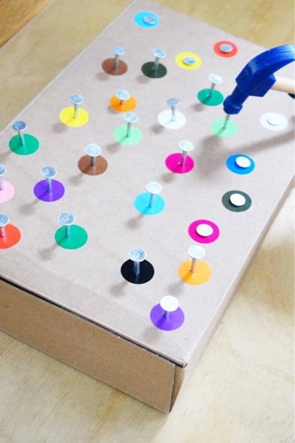 Homemade Fine Motor Skills Game