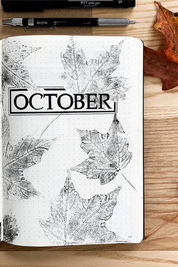 Leaf Print Monthly Cover