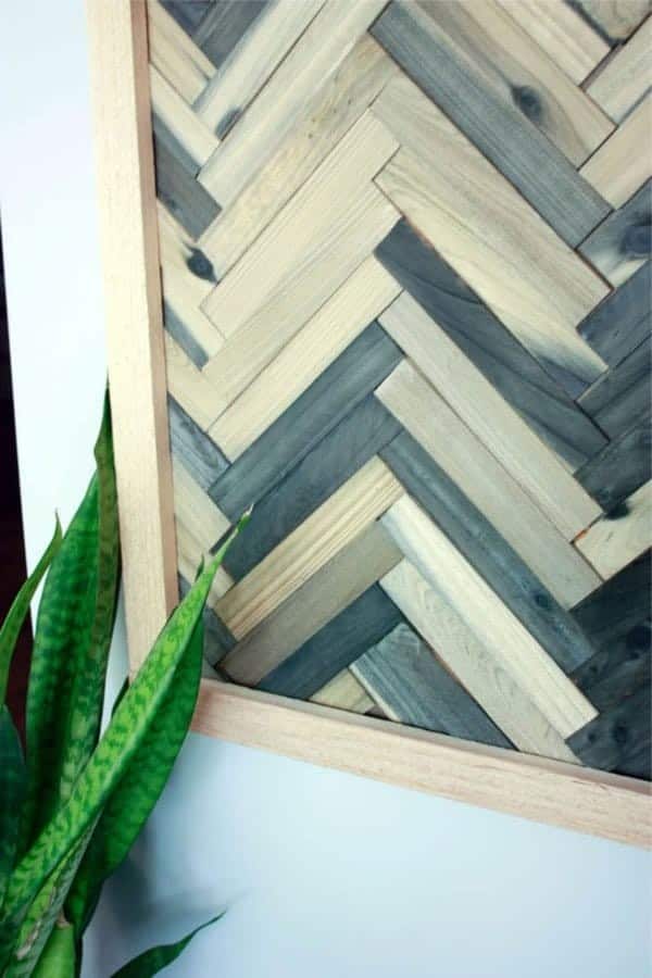 Cheap and Easy Wall Art Using Wood Shims