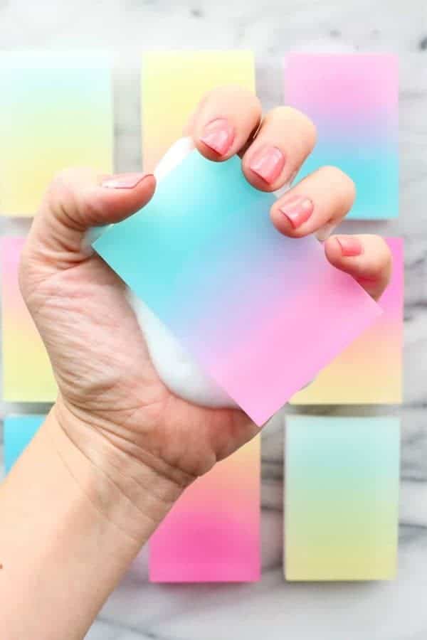 DIY Gradient Soap Bars