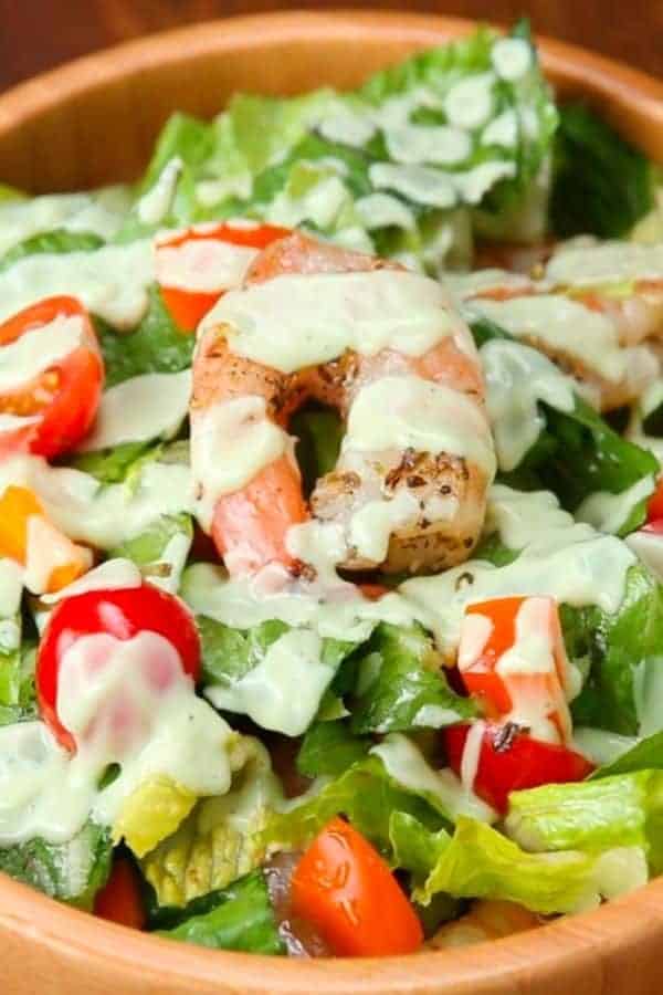 GREEK YOGURT SHRIMP, AVOCADO AND TOMATO SALAD