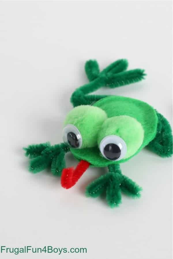 Felt and Pipe Cleaner Frog Craft