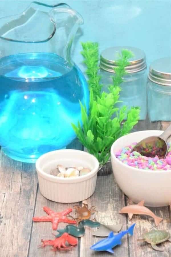 Light Up Mason Jar Aquariums