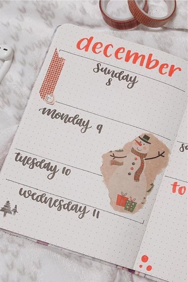 Winter Weekly Layout