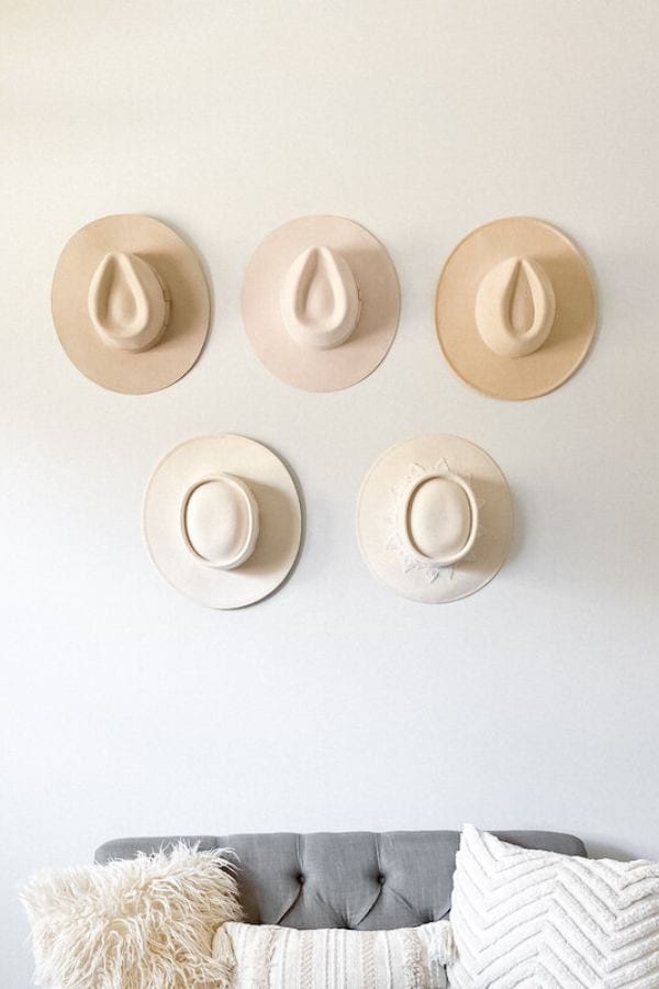 FREE HANGING HAT WALL