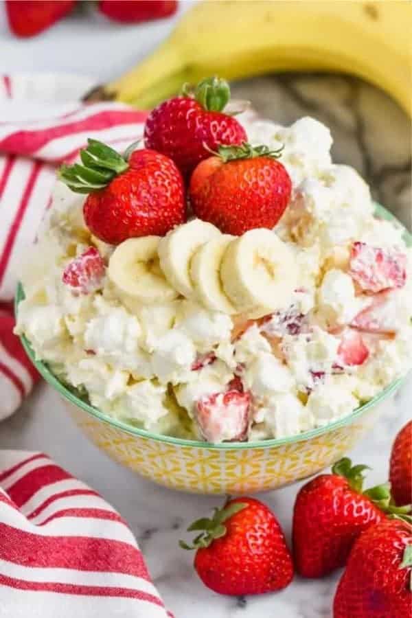 Strawberry Banana Fluff Salad