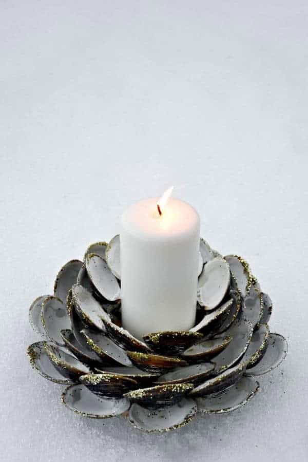 SEASHELL CANDLE HOLDER