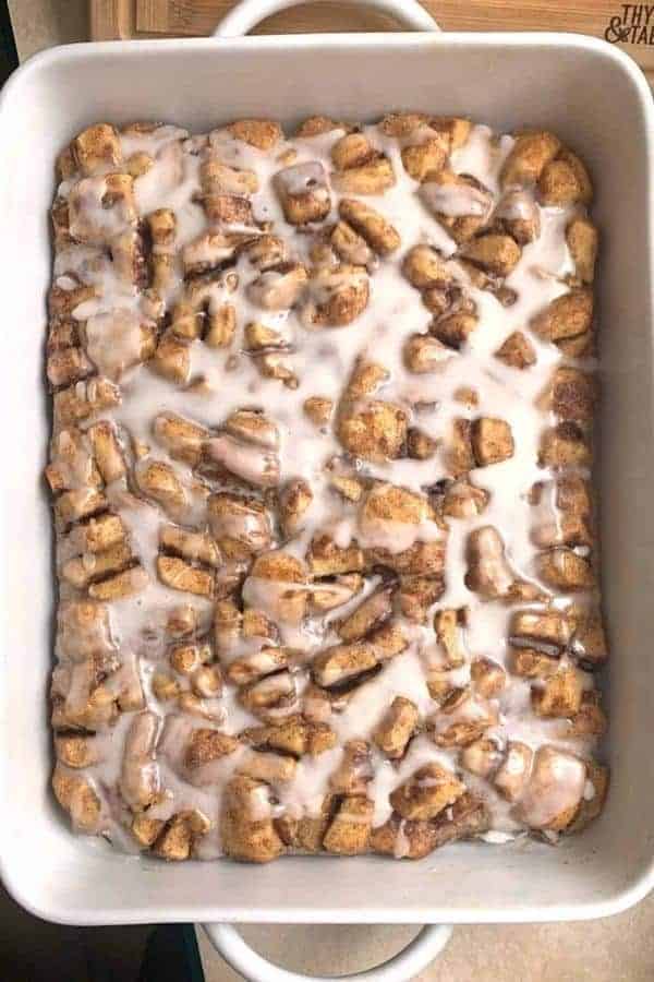 EASY CINNAMON ROLL CASSEROLE