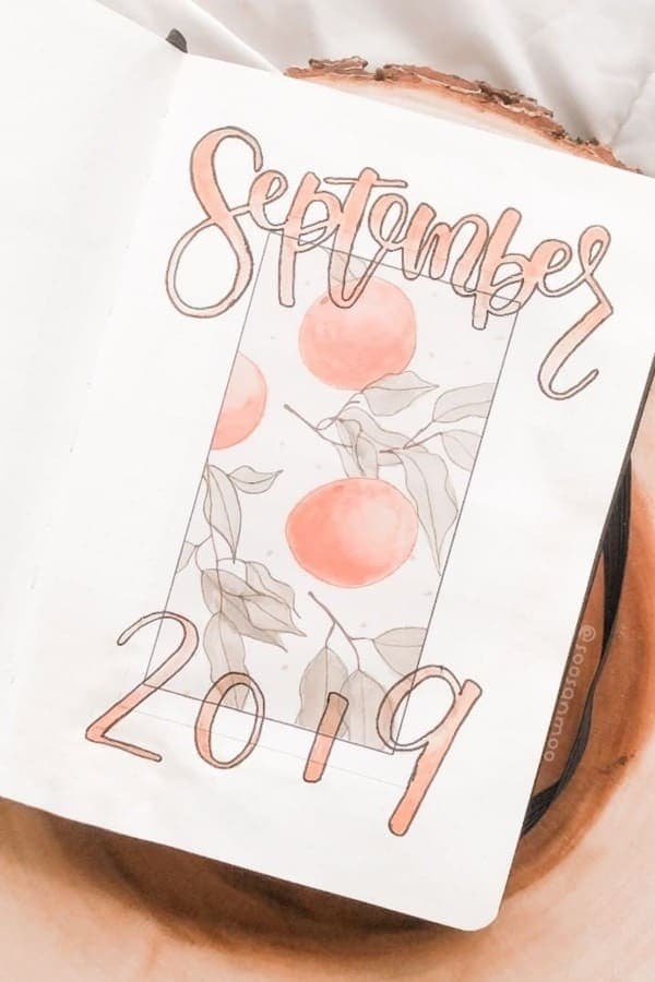 Orange Monthly Cover For September