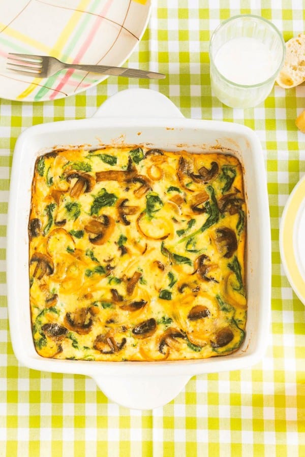 Mushroom and Spinach Frittata