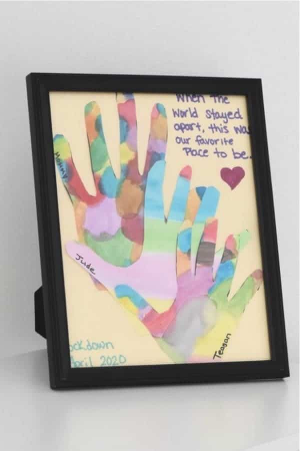 Handprint Craft For Family Keepsake