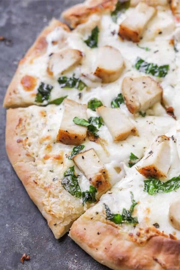 Chicken Alfredo Pizza