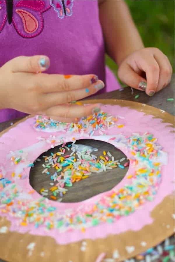 Paper Plate Donut Craft for Kids