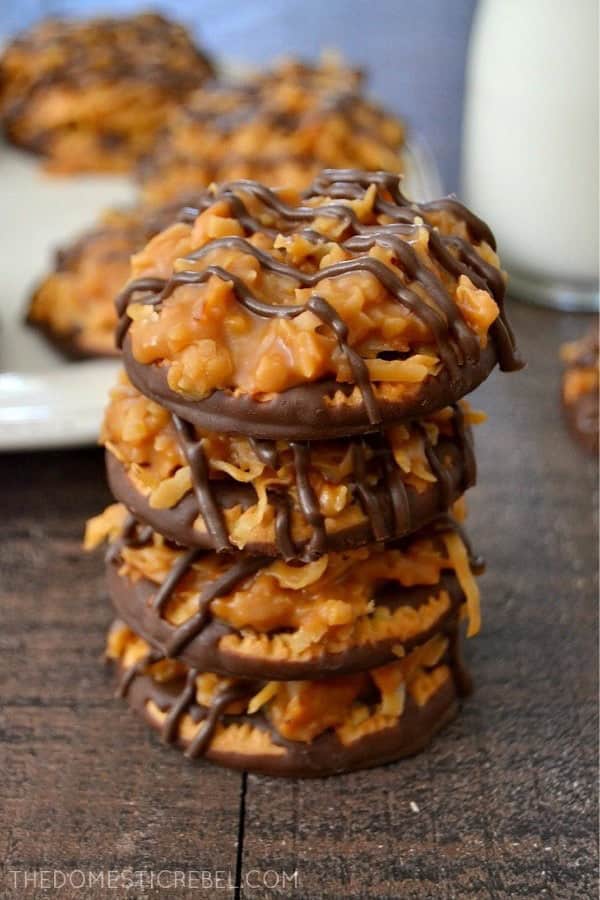 No Bake Samoa Cookies