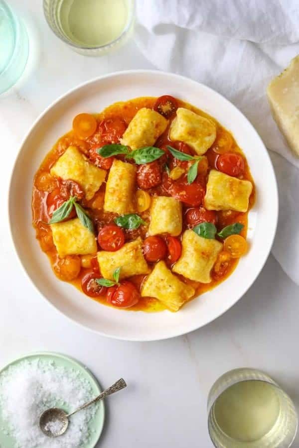 RICOTTA GNOCCHI WITH CHERRY TOMATO CONFIT